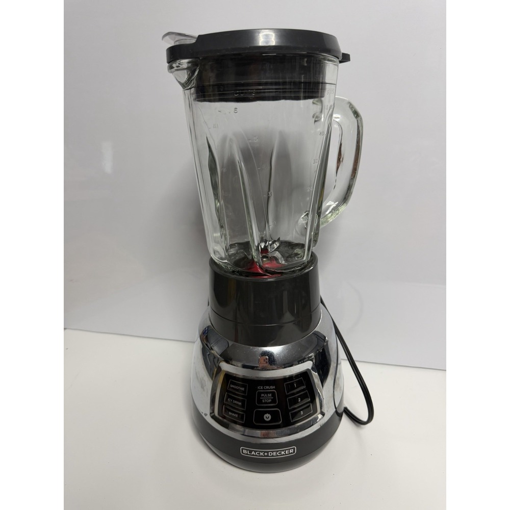BLACK+DECKER‎ BL1400DG-P: 6-Cup Quiet Blender  - Silver...